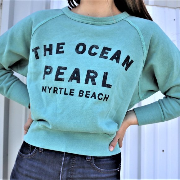 J. Crew Tops - J. Crew Myrtle Beach green sweatshirt size small